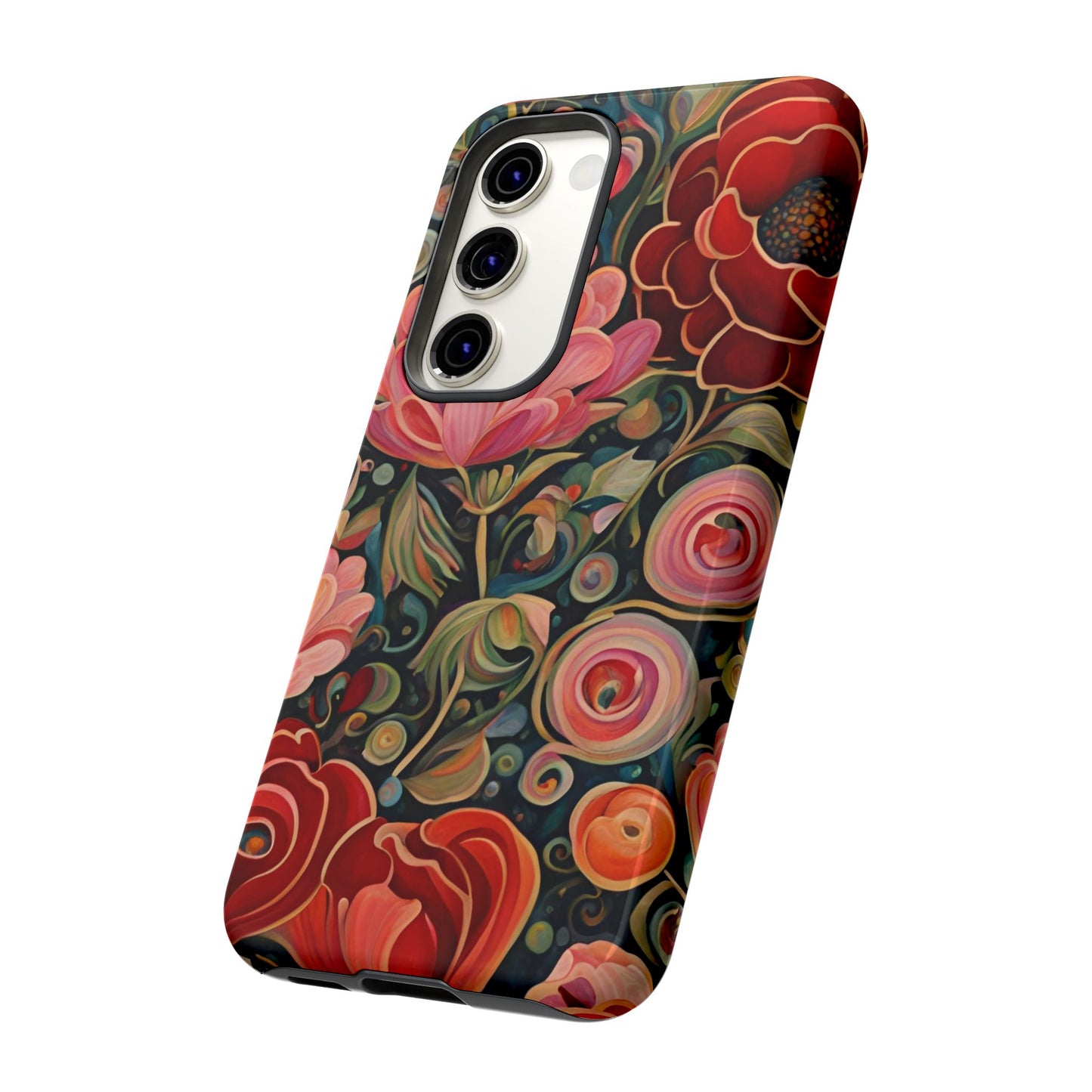 February Flowers iPhone Samsung Galaxy Google Pixel Tough Cases