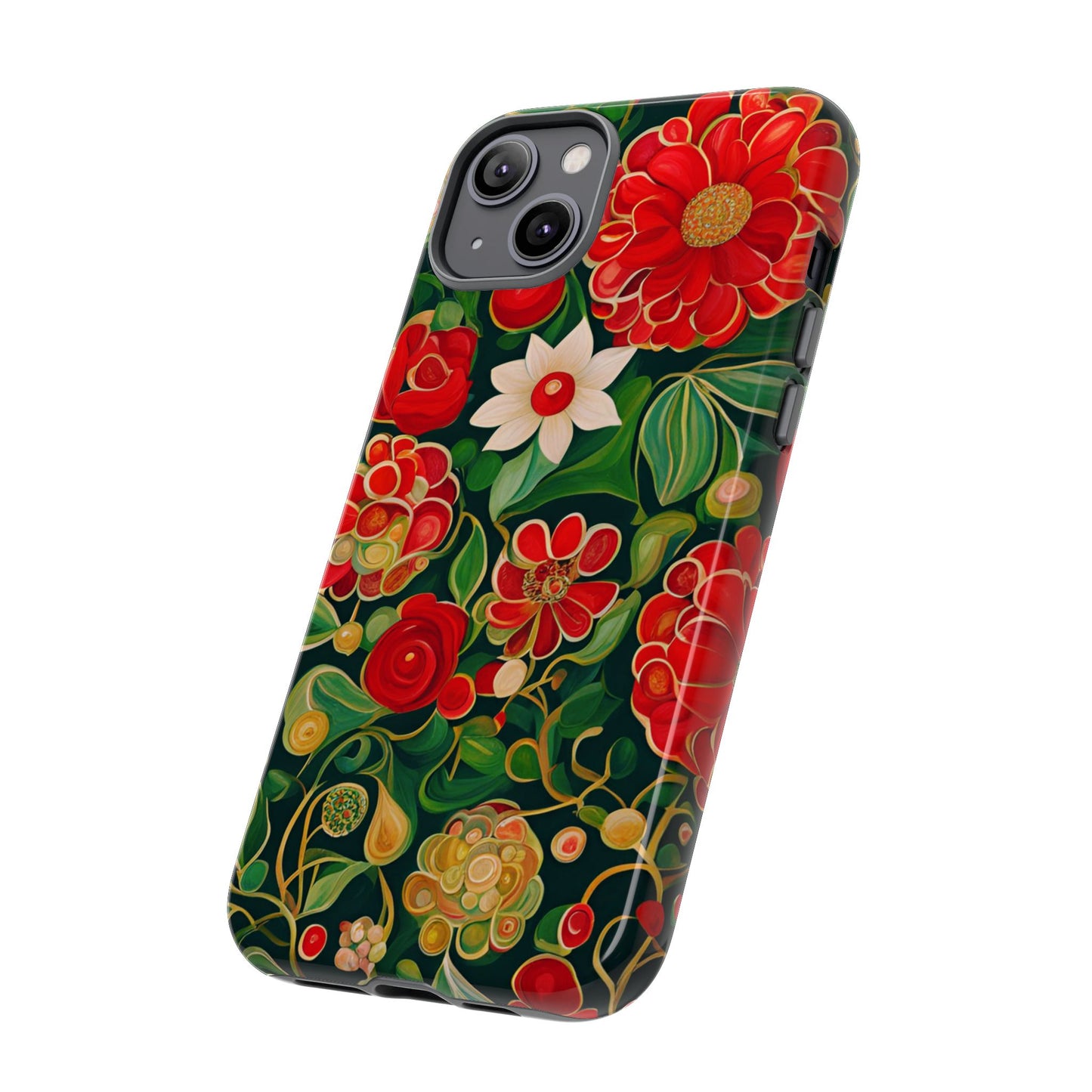 December Flowers iPhone Samsung Galaxy Google Pixel Tough Cases