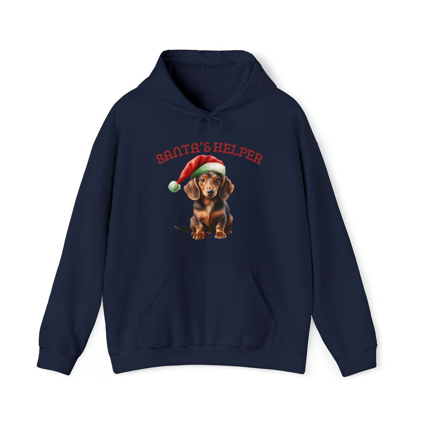 Dachshund Santa's Helper Unisex Heavy Blend™ Hooded Sweatshirt