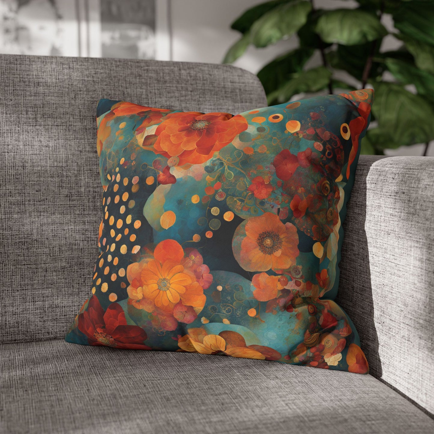 Noella Square Poly Canvas Pillowcase