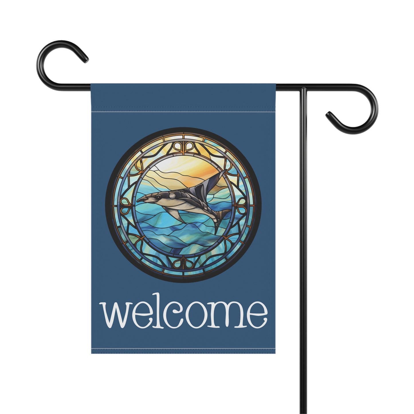 Manta Ray Welcome 2-Sided Garden & House Flag/Banner