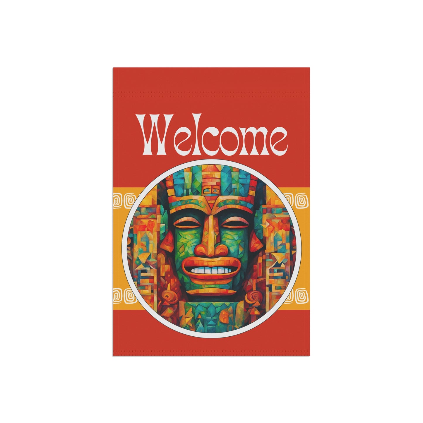 Tiki Chill Welcome 2-Sided Garden & House Flag/Banner