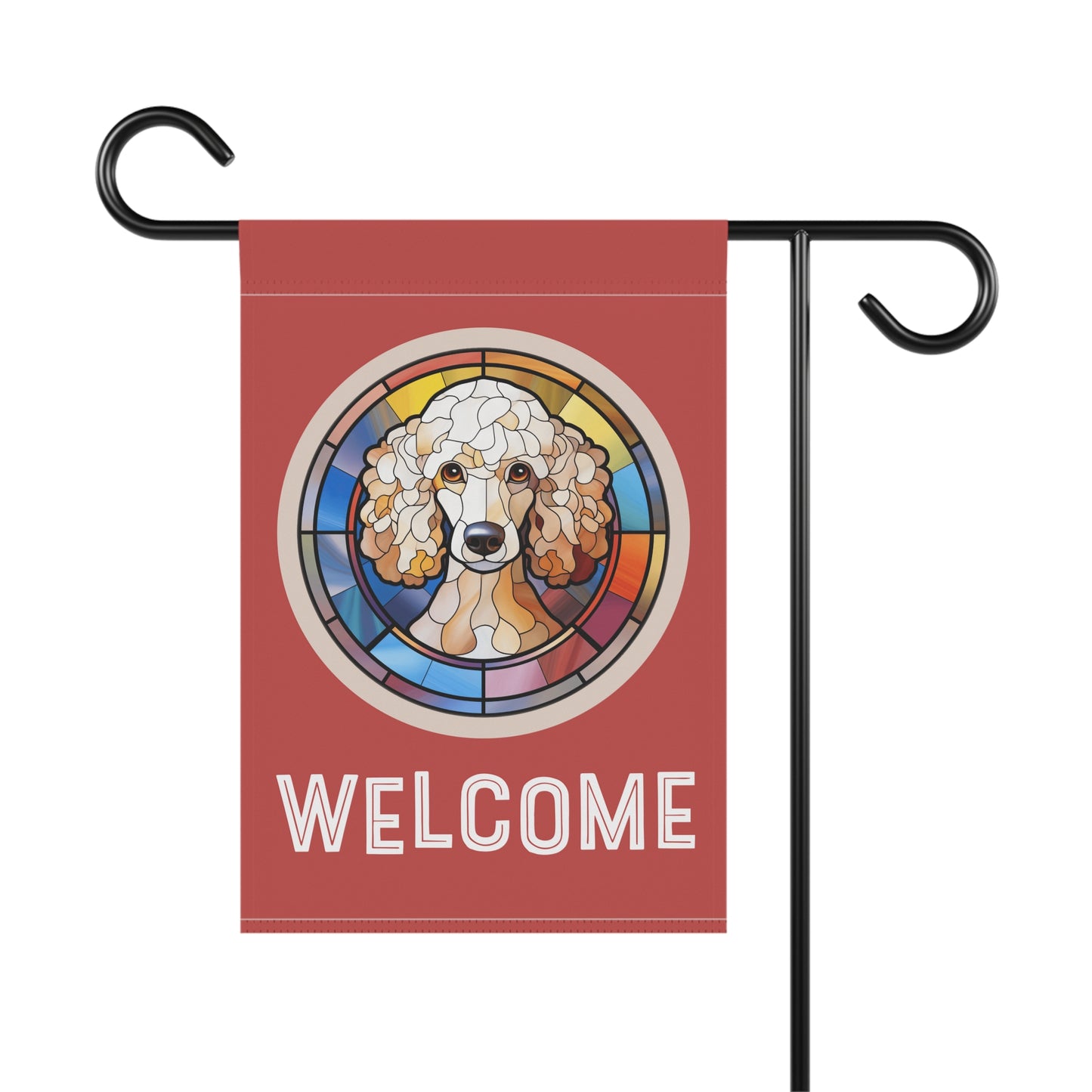 Poodle Welcome 2-Sided Garden & House Flag/Banner