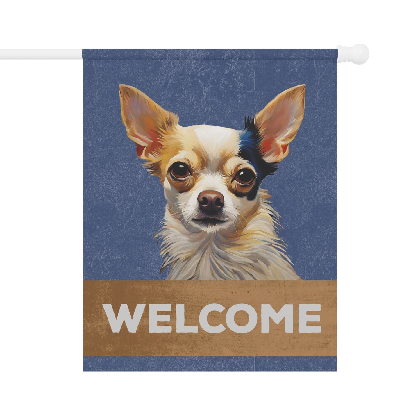 Chihuahua Welcome 2-Sided Garden & House Flag/Banner