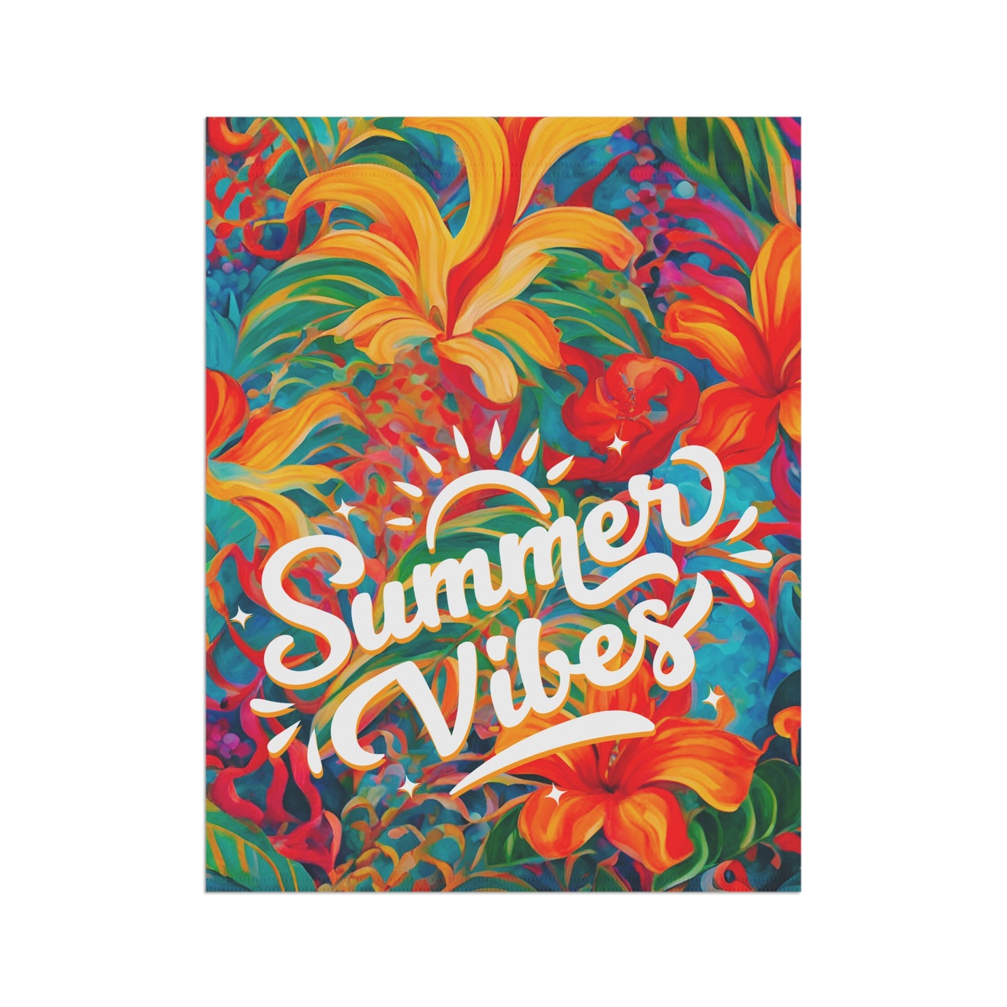 Summer Vibes 2-Sided Garden & House Flag/Banner