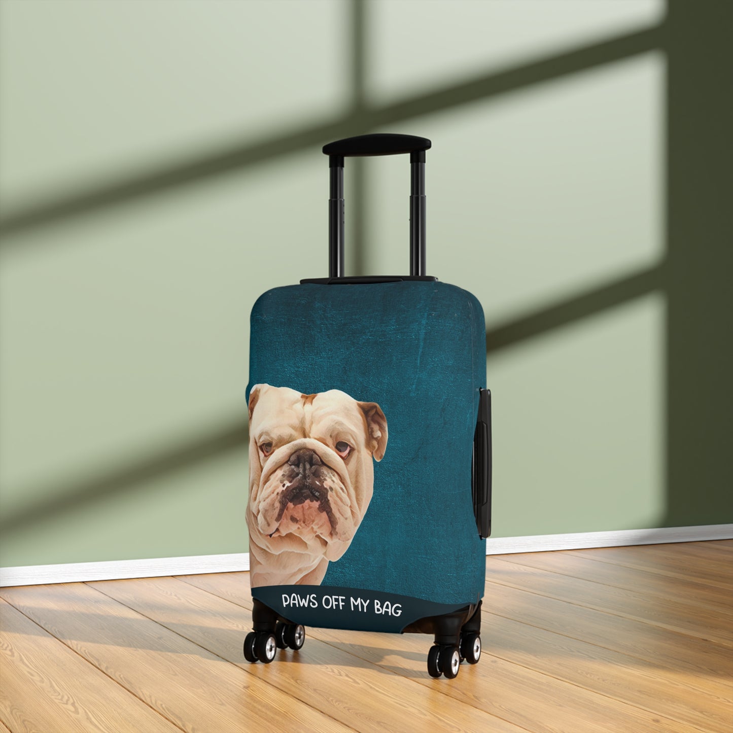 Bulldog Paws Off My Bag Luggage Cover