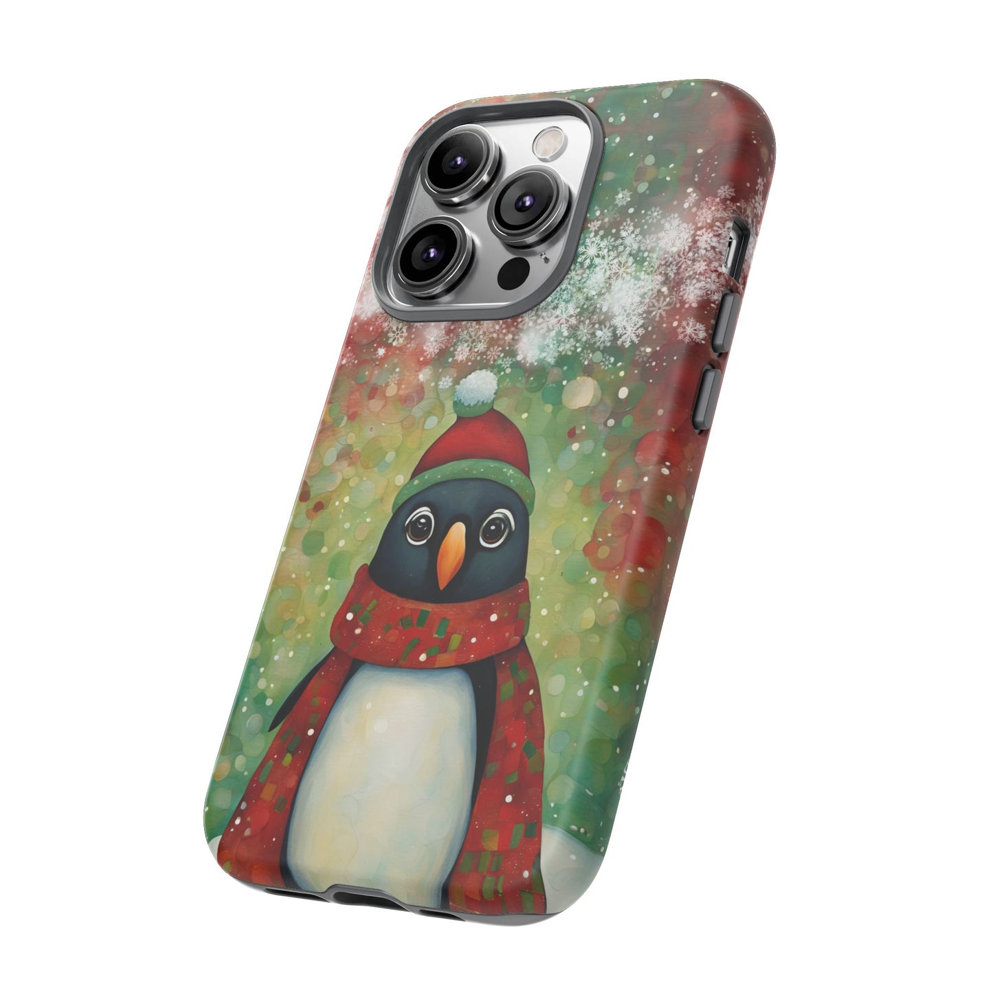 Christmas Penguin iPhone Samsung Galaxy Google Pixel Tough Cases