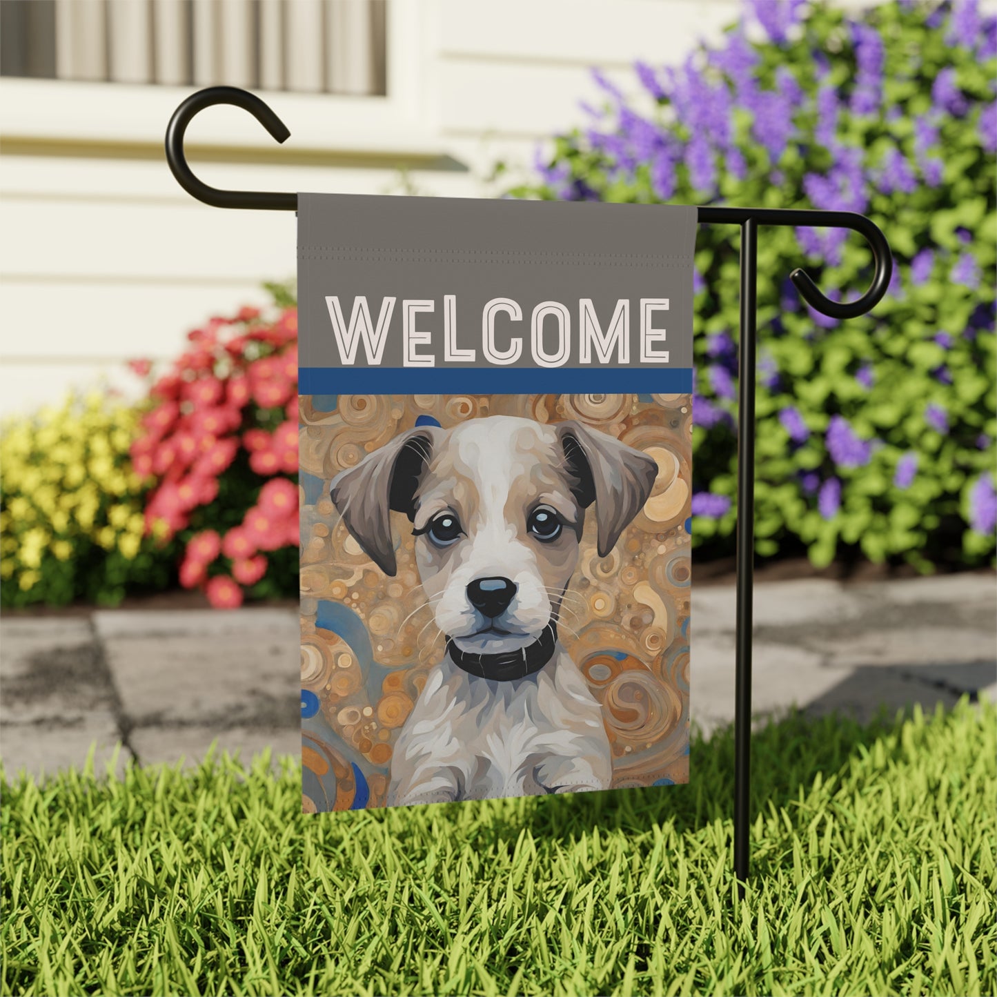 Phillip Welcome 2-Sided Garden & House Flag/Banner