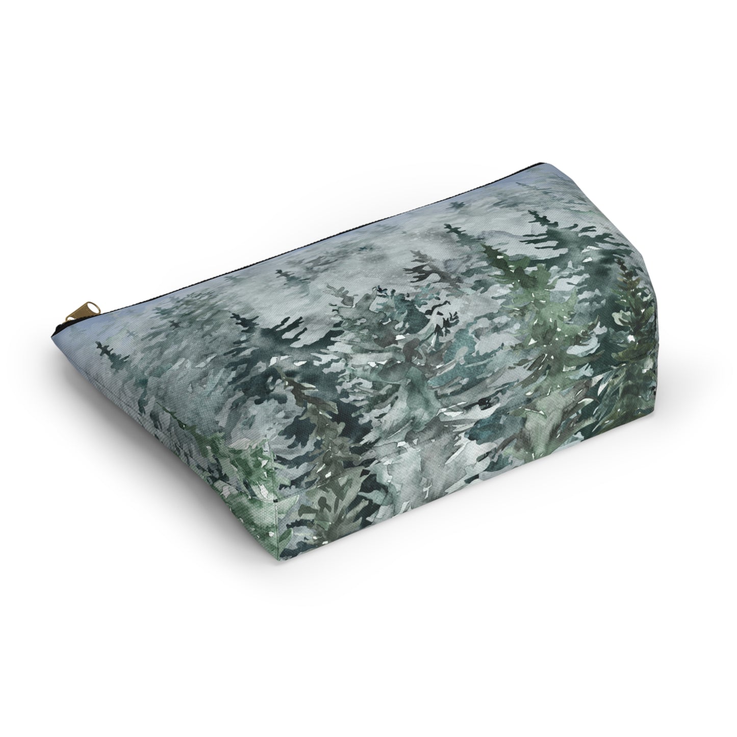 Evergreens in Winter Accessory Pouch w T-bottom