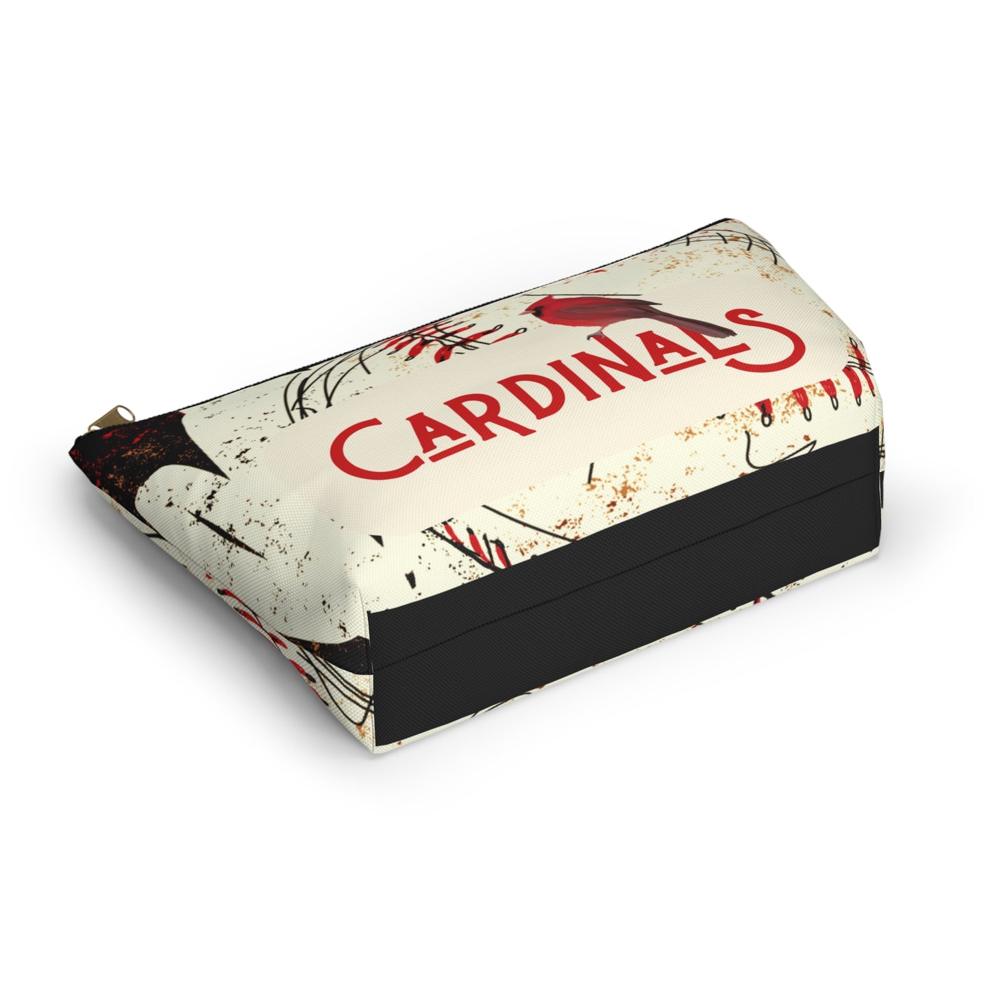 Cardinals Baseball Grunge Accessory Pouch w T-bottom