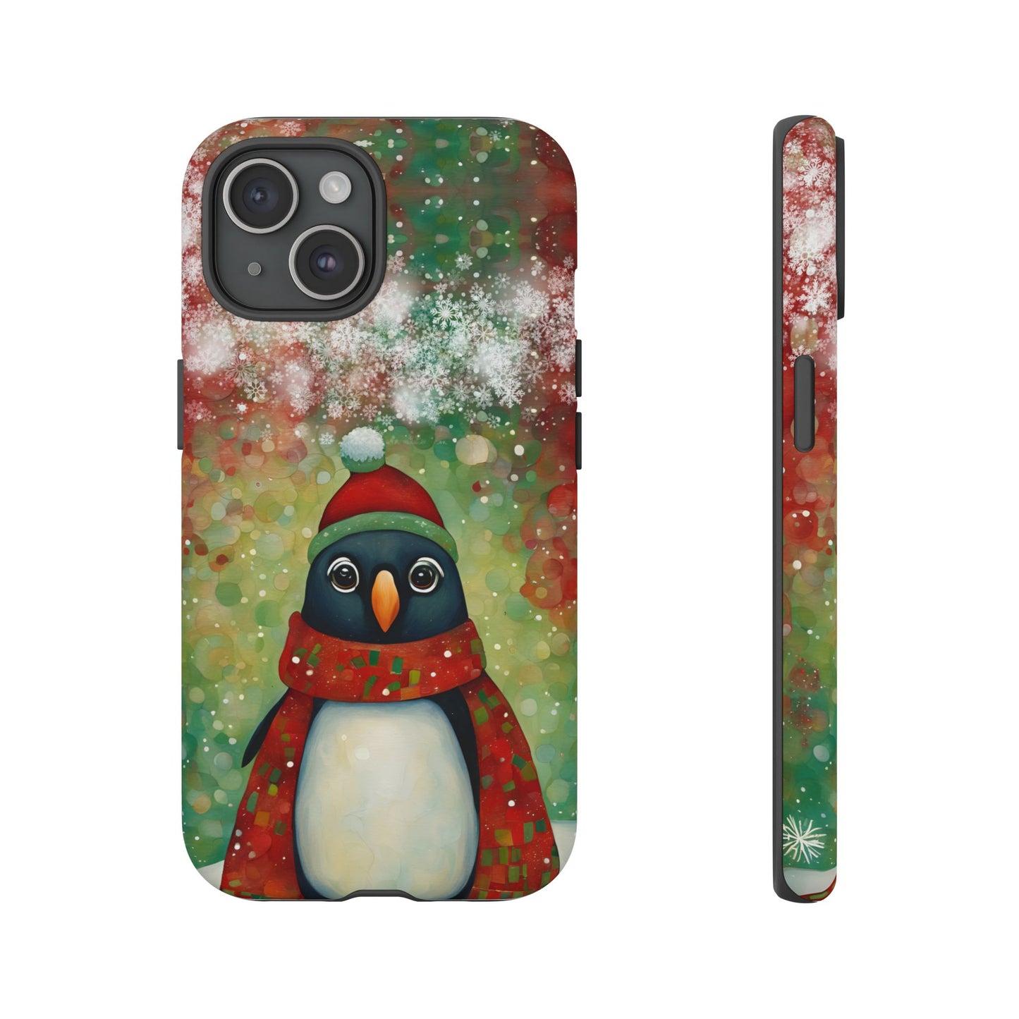 Christmas Penguin iPhone Samsung Galaxy Google Pixel Tough Cases