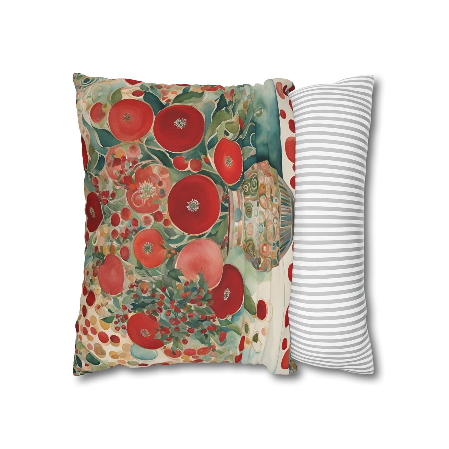 Chesney's Bouquet Square Poly Canvas Pillowcase