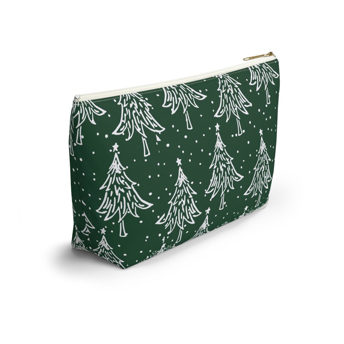 Christmas Trees for All Green Accessory Pouch w T-bottom