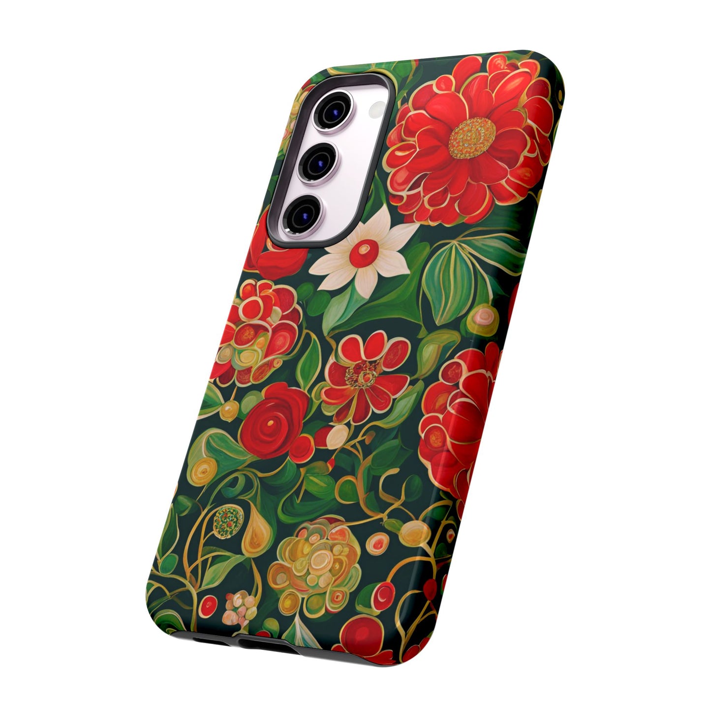 December Flowers iPhone Samsung Galaxy Google Pixel Tough Cases