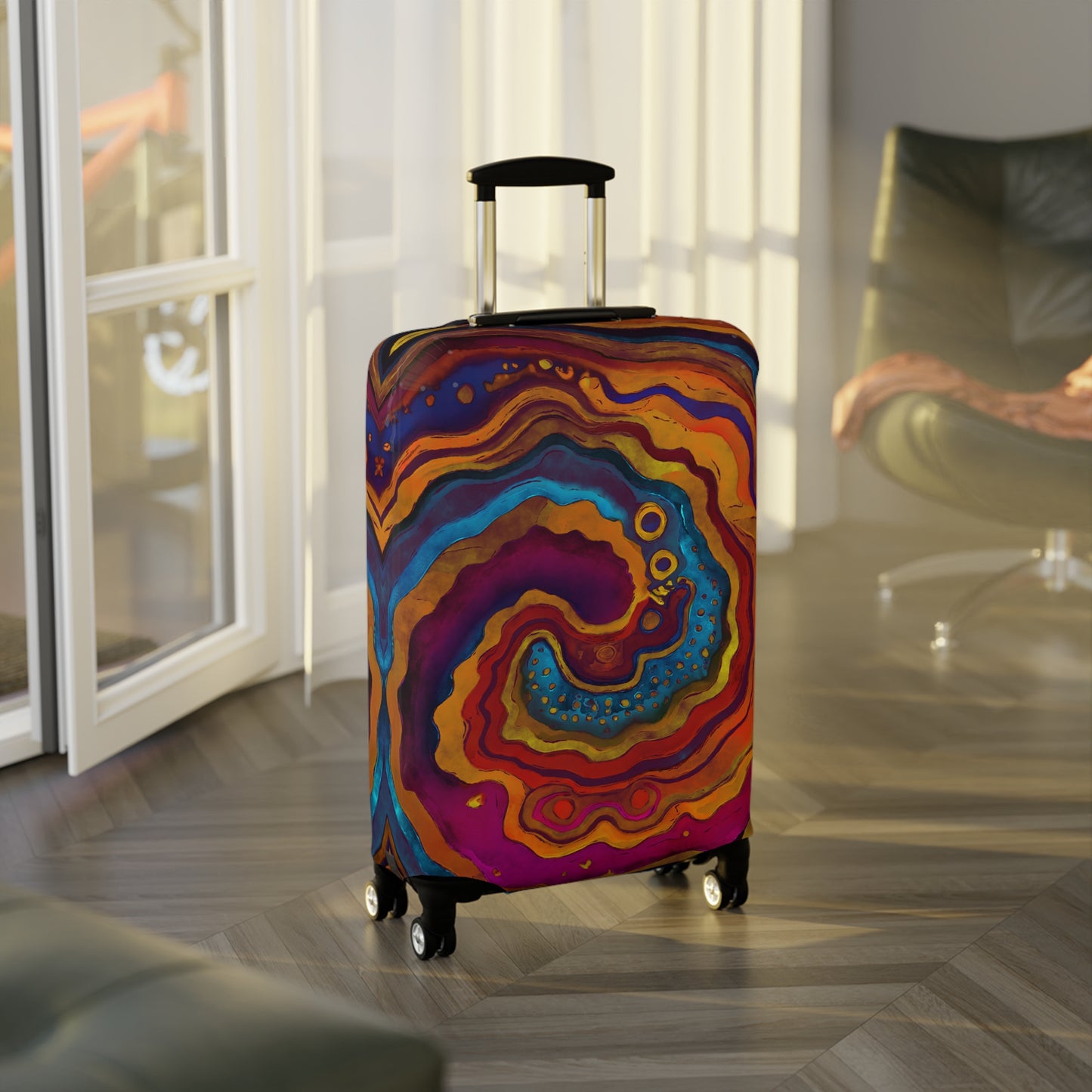 Geode Swirl Luggage Cover