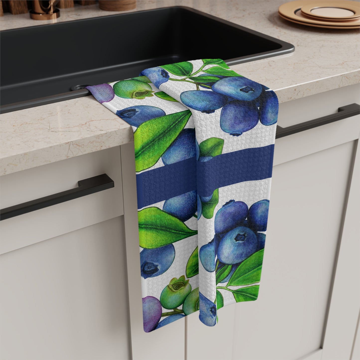 Blueberry Afternoon Microfiber Tea Towel