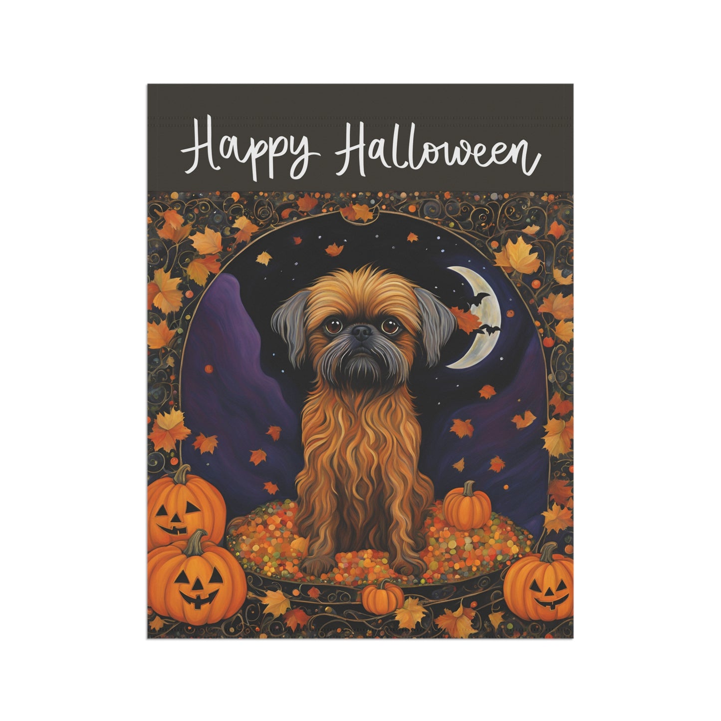 Griffin Happy Halloween 2-Sided Garden & House Flag/Banner