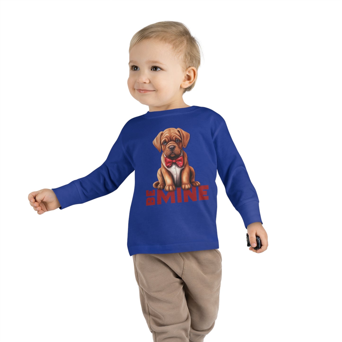 Be Mine Dog Toddler Long Sleeve Tee