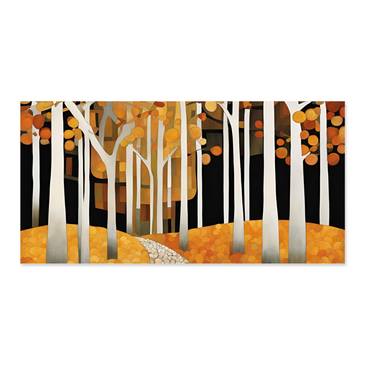 60" x 30" Printed Canvas Fabric Wall Art - No Frame (Made in USA)