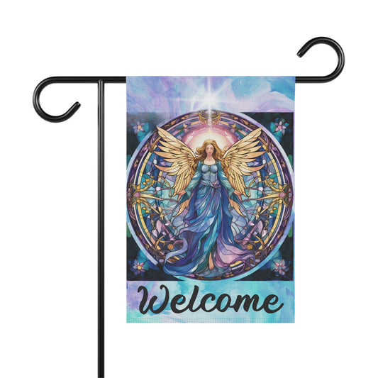 Angel Welcome 2-Sided Garden & House Banner