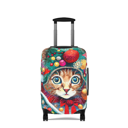 Ornament Cat Christmas Art Luggage Cover