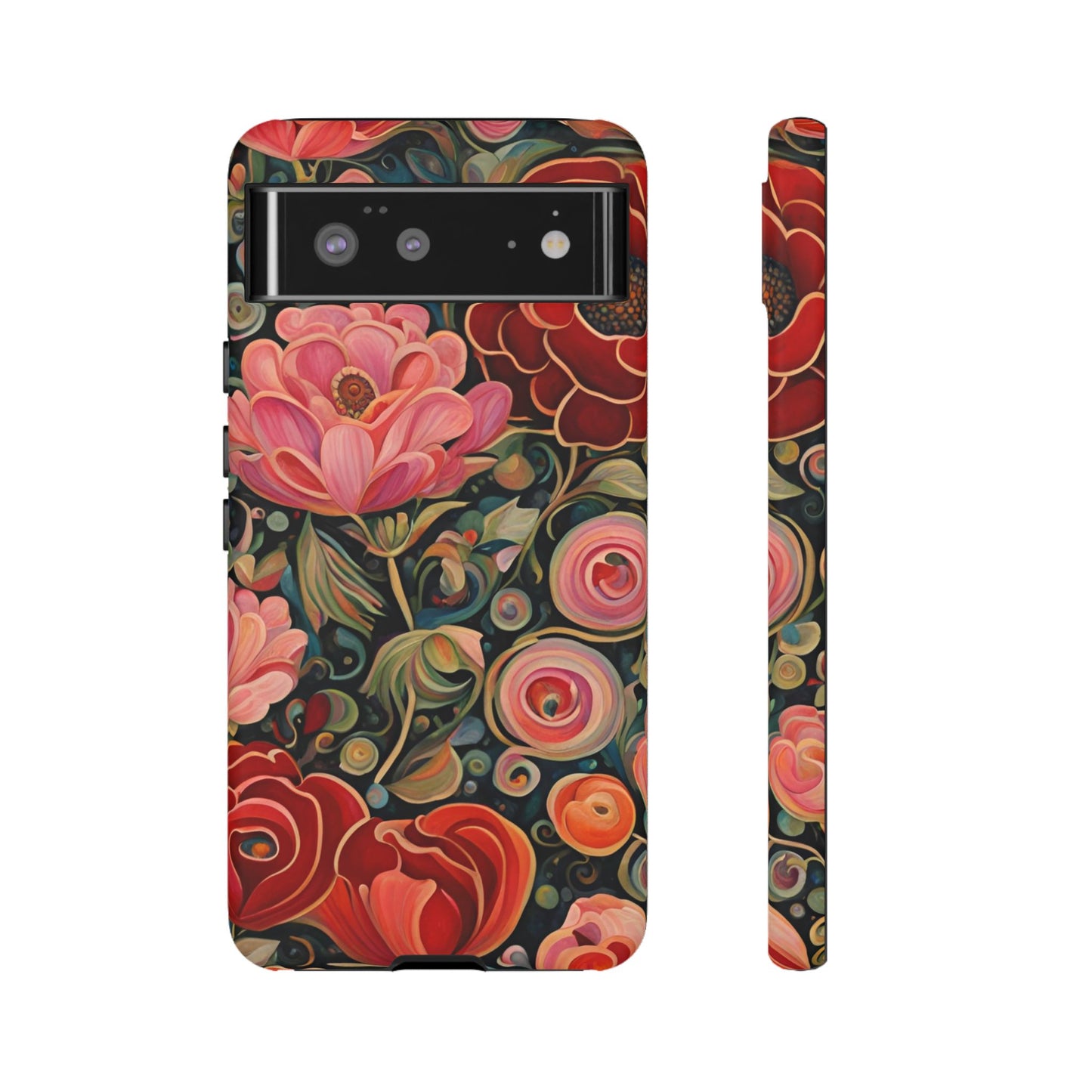 February Flowers iPhone Samsung Galaxy Google Pixel Tough Cases