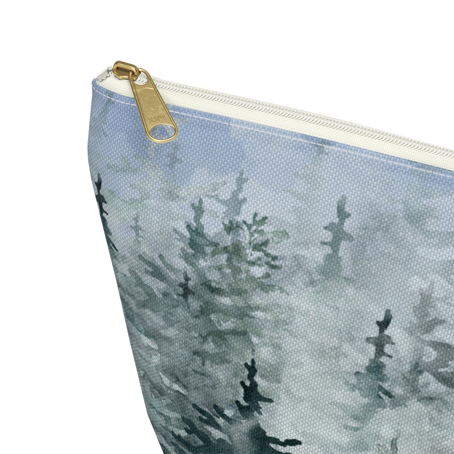 Evergreens in Winter Accessory Pouch w T-bottom