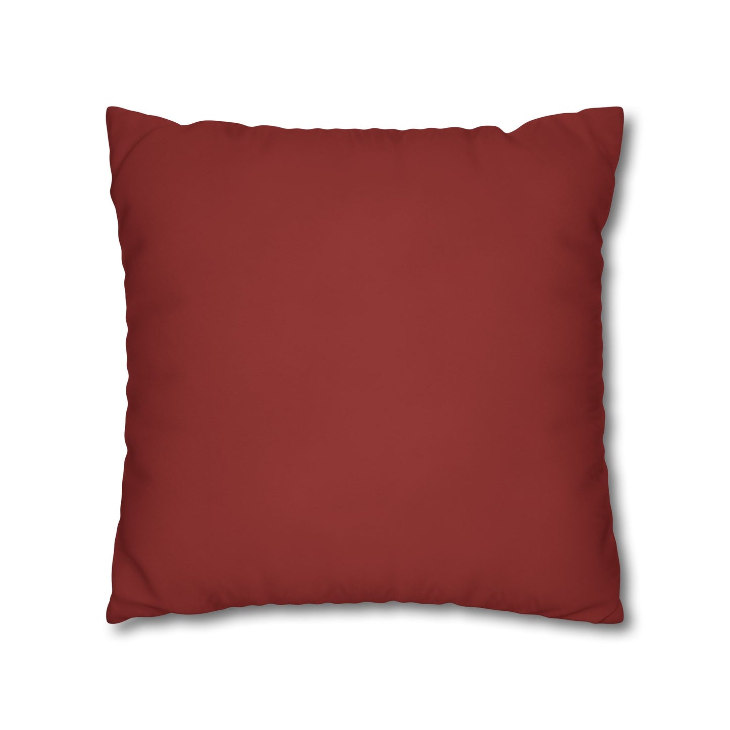 Gran Loves Red Square Poly Canvas Pillowcase