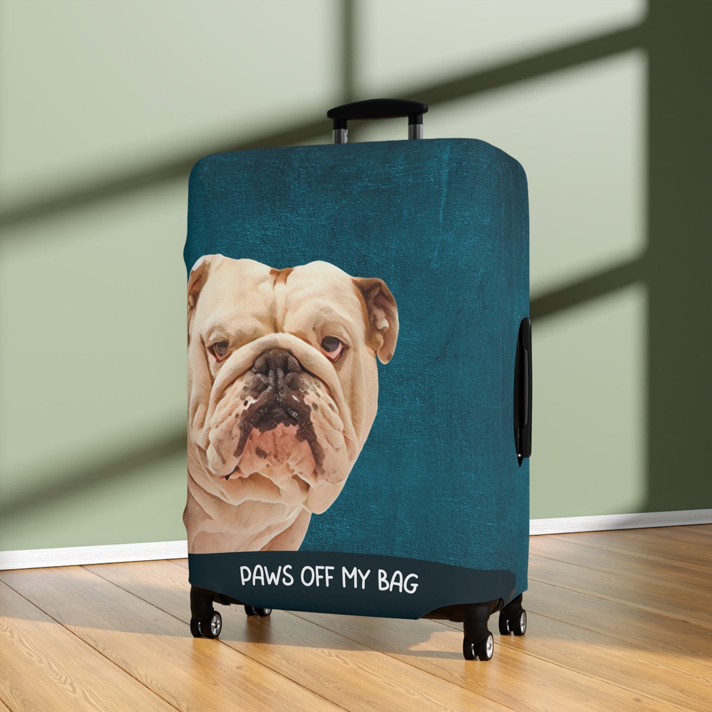 Bulldog Paws Off My Bag Luggage Cover