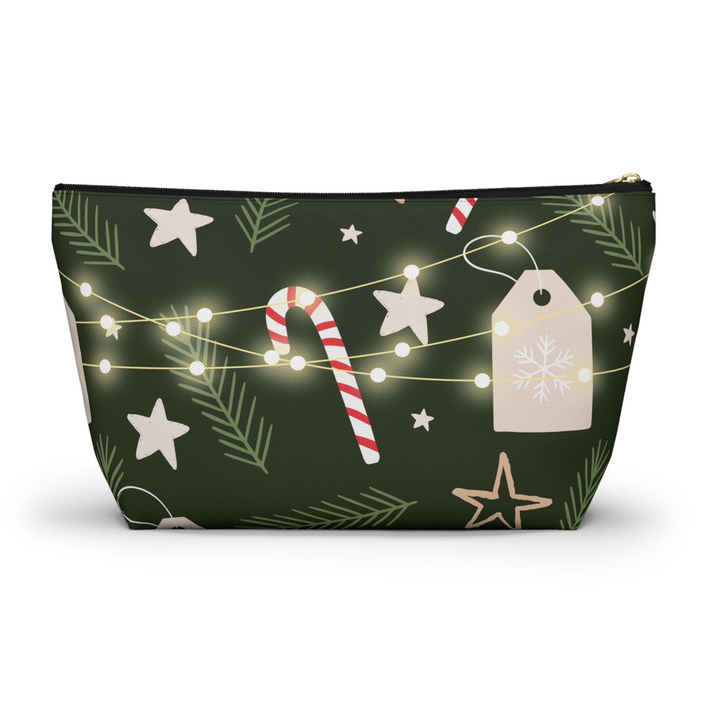 Rustic Christmas Accessory Pouch w T-bottom