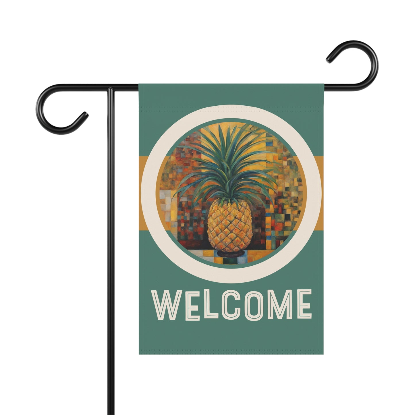 Pineapple Delight Welcome 2-Sided Garden & House Flag/Banner