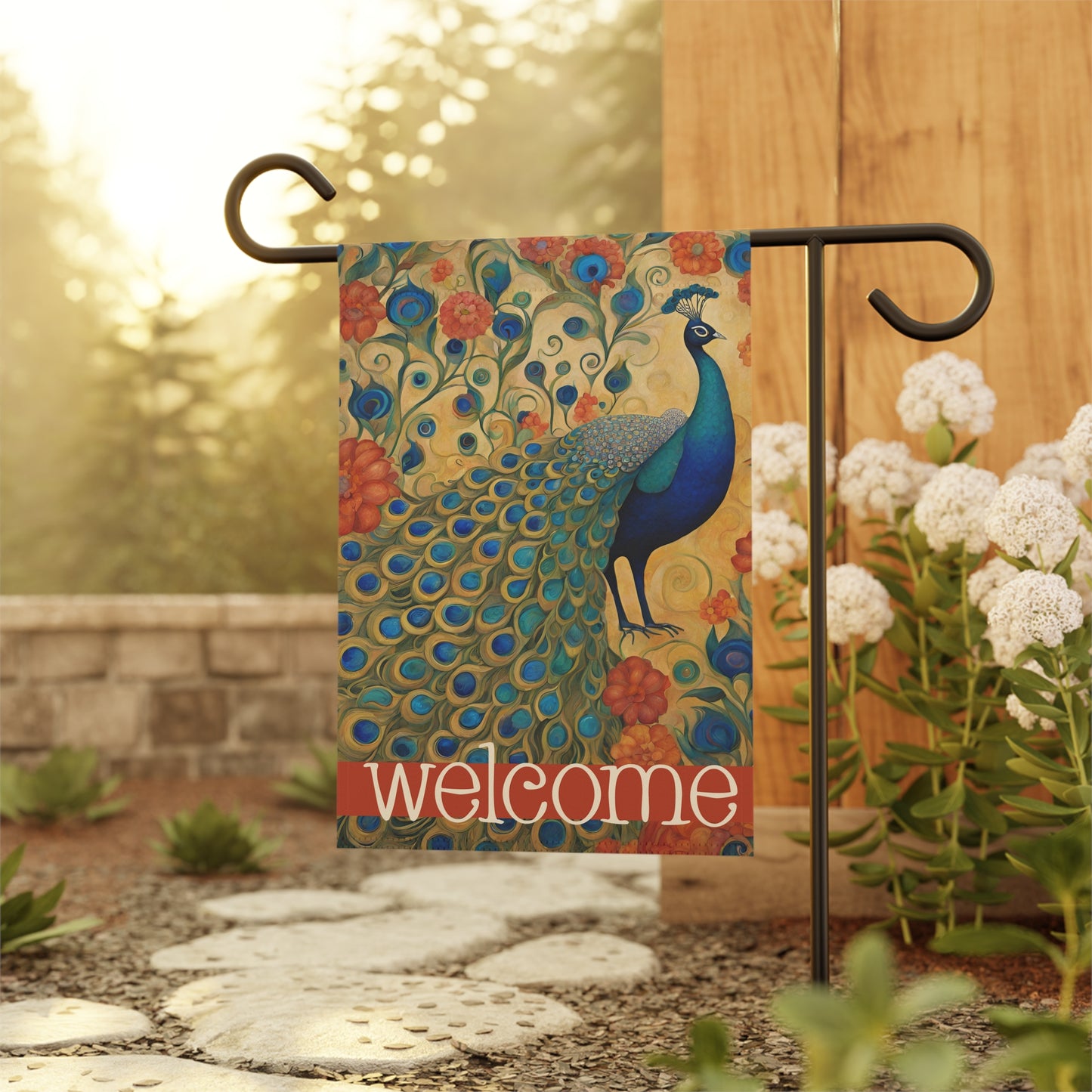 Flaunting It Welcome 2-Sided Garden & House Flag/Banner