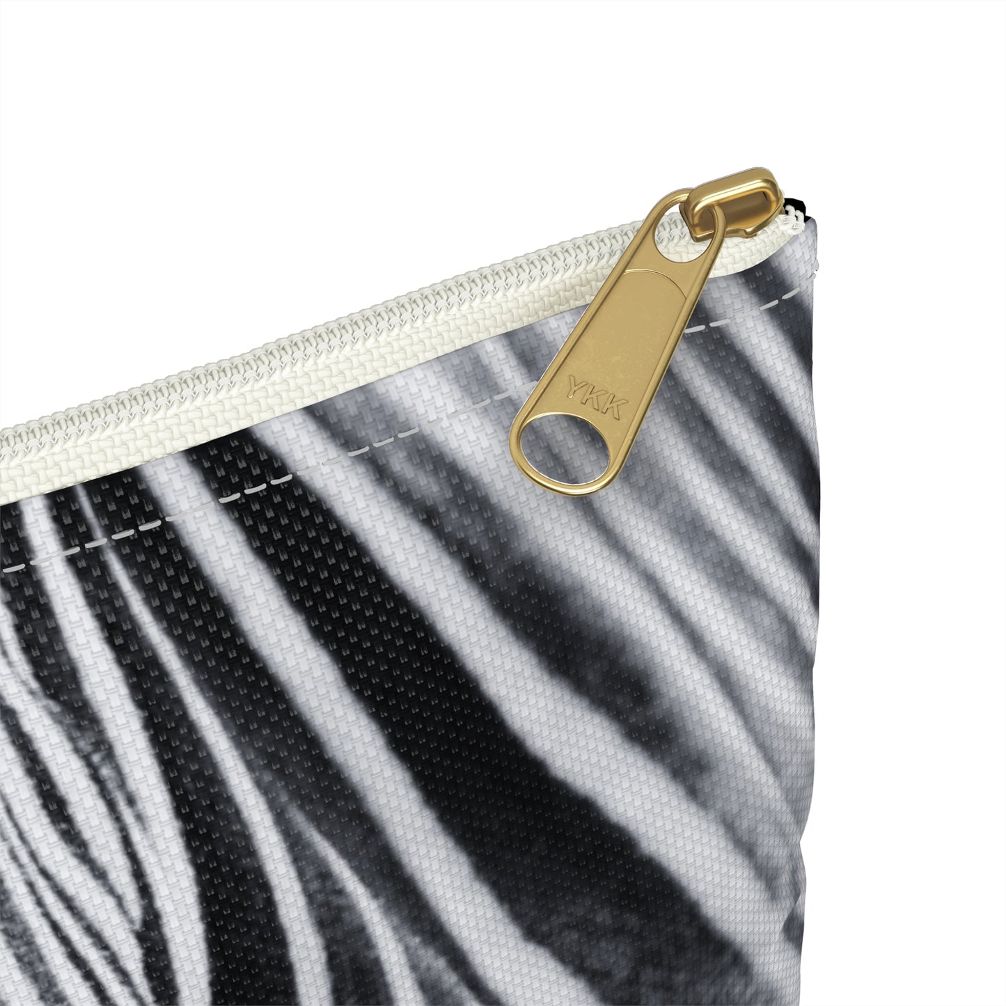 Zebra Closeup Black & White Journal Pencil Makeup Zipper Accessory Pouch