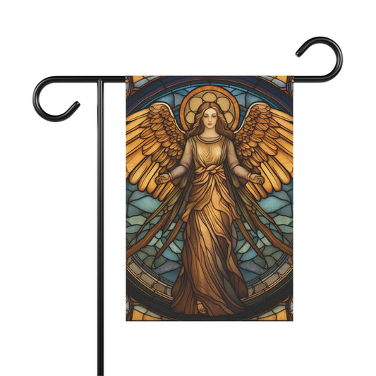 Stained Glass Angel(6) 2-Sided Garden & House Banner