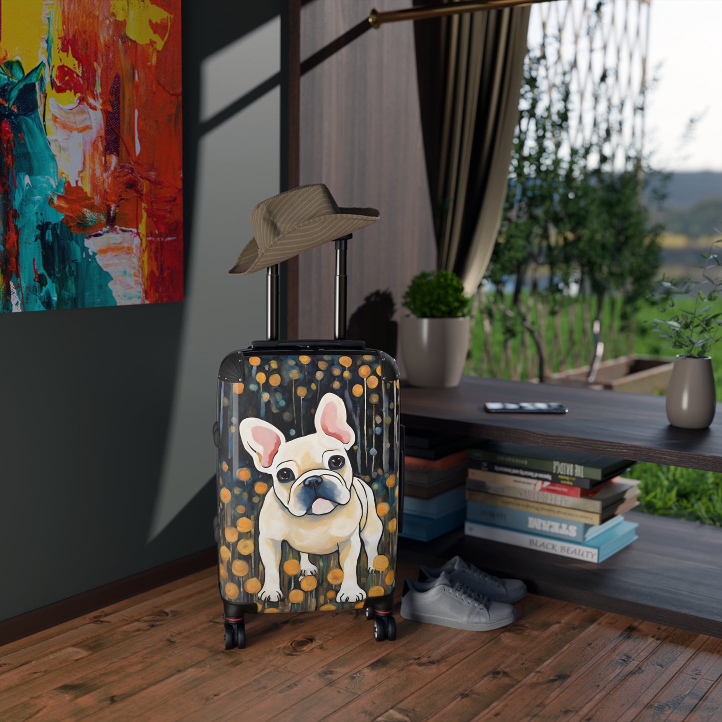 Have a Seat Frenchie Suitcase