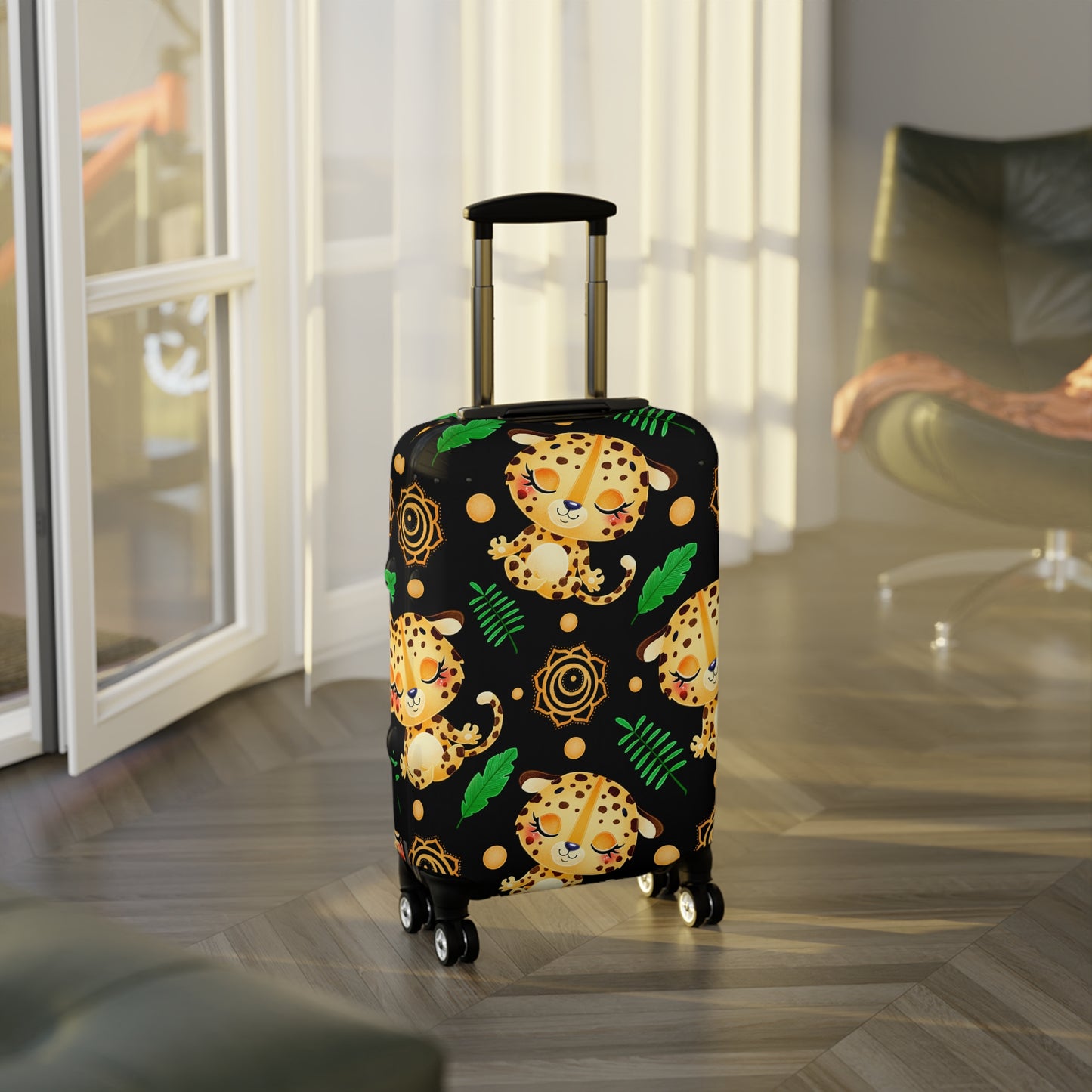 Zen Leopard Luggage Cover