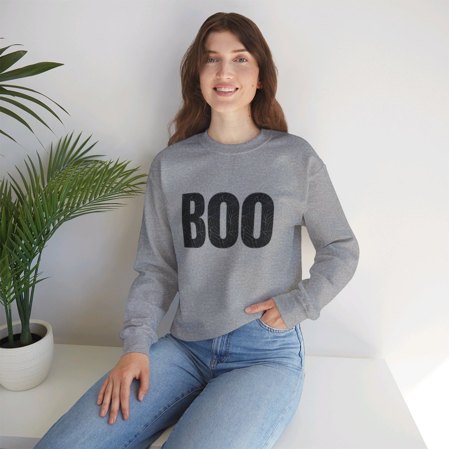 Spider Web BOO Unisex Heavy Blend™ Crewneck Sweatshirt