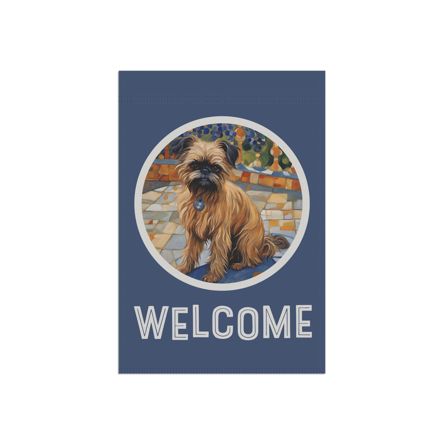 Brussels Griffon Welcome 2-Sided Garden & House Flag/Banner