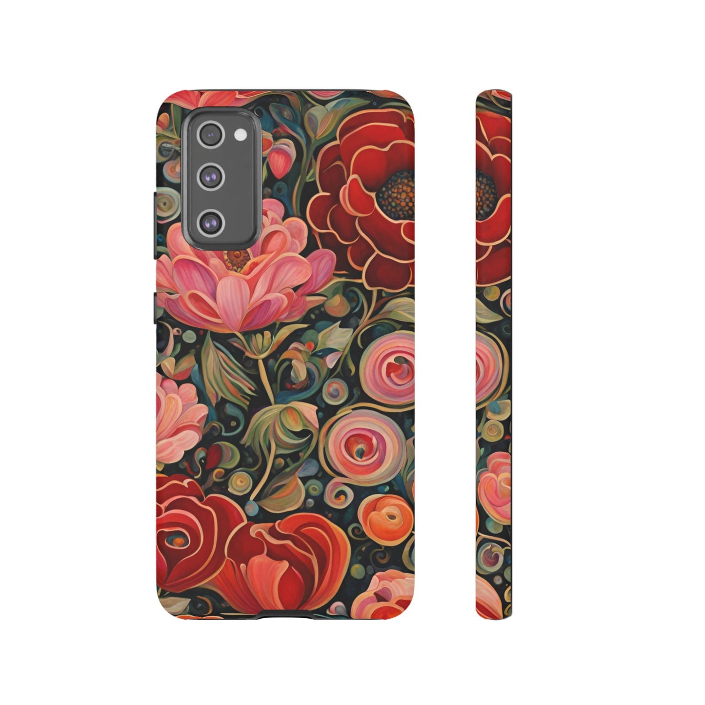 February Flowers iPhone Samsung Galaxy Google Pixel Tough Cases