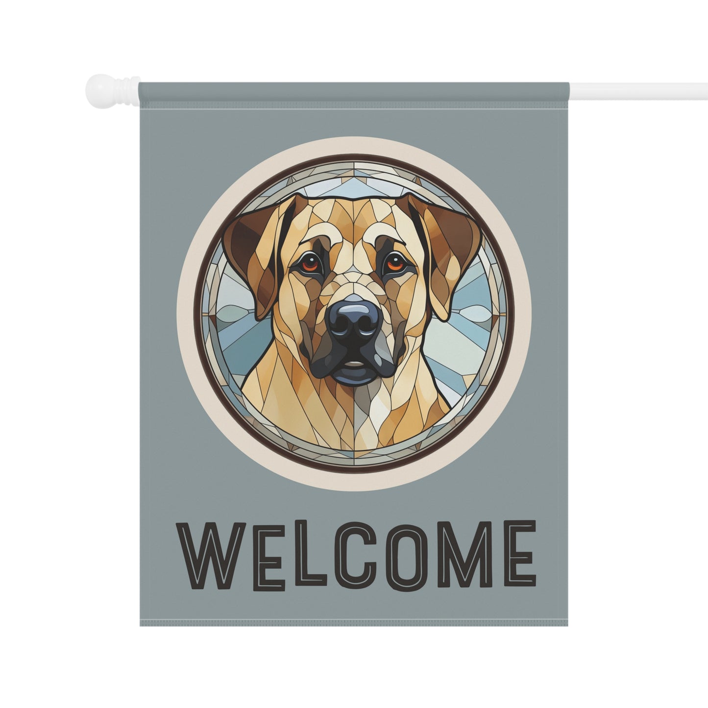 Anatolian Shepherd Welcome 2-Sided Garden & House Flag/Banner