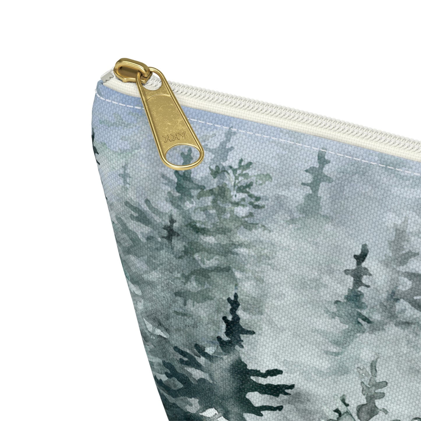 Evergreens in Winter Accessory Pouch w T-bottom