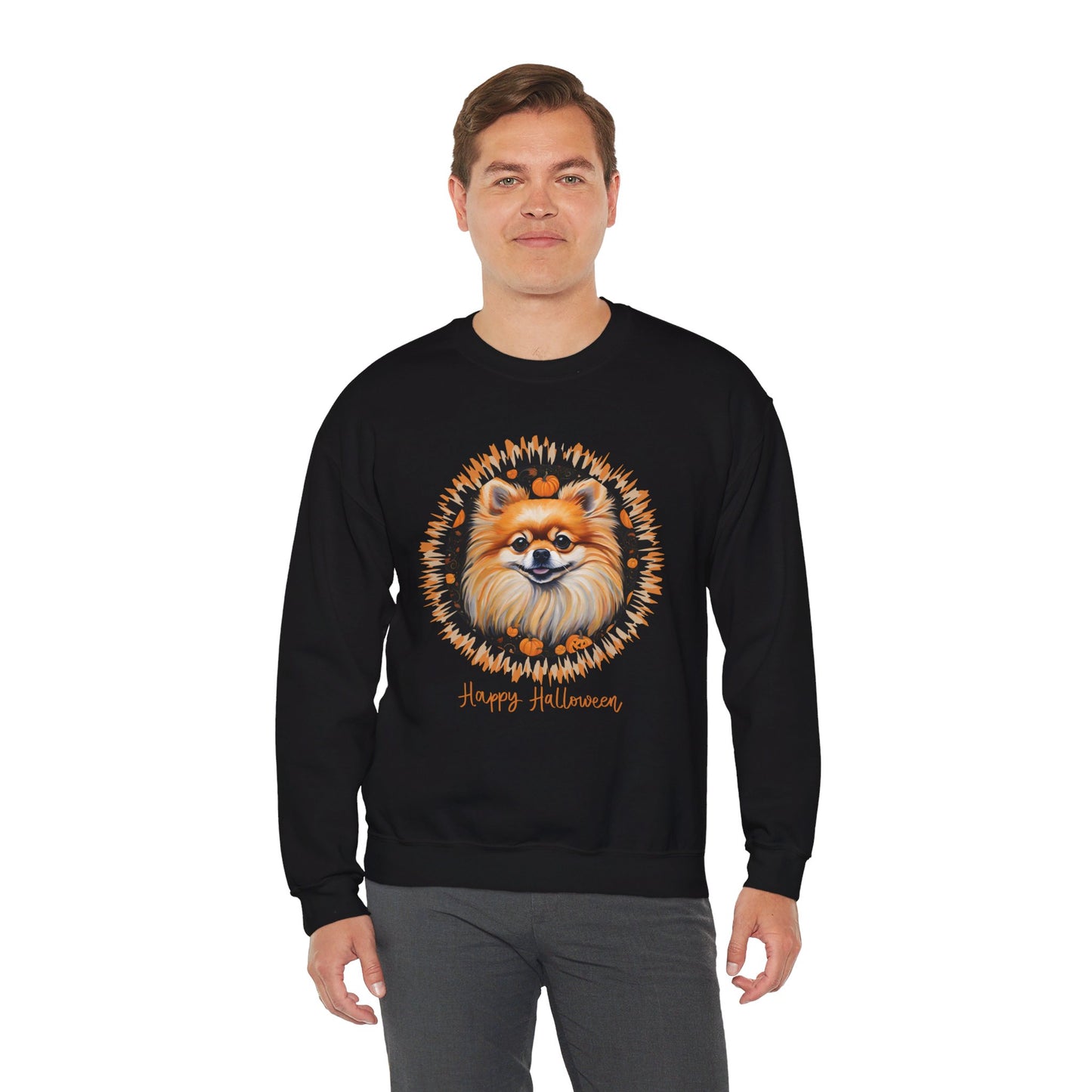 Pomeranian Halloween Unisex Heavy Blend™ Crewneck Sweatshirt