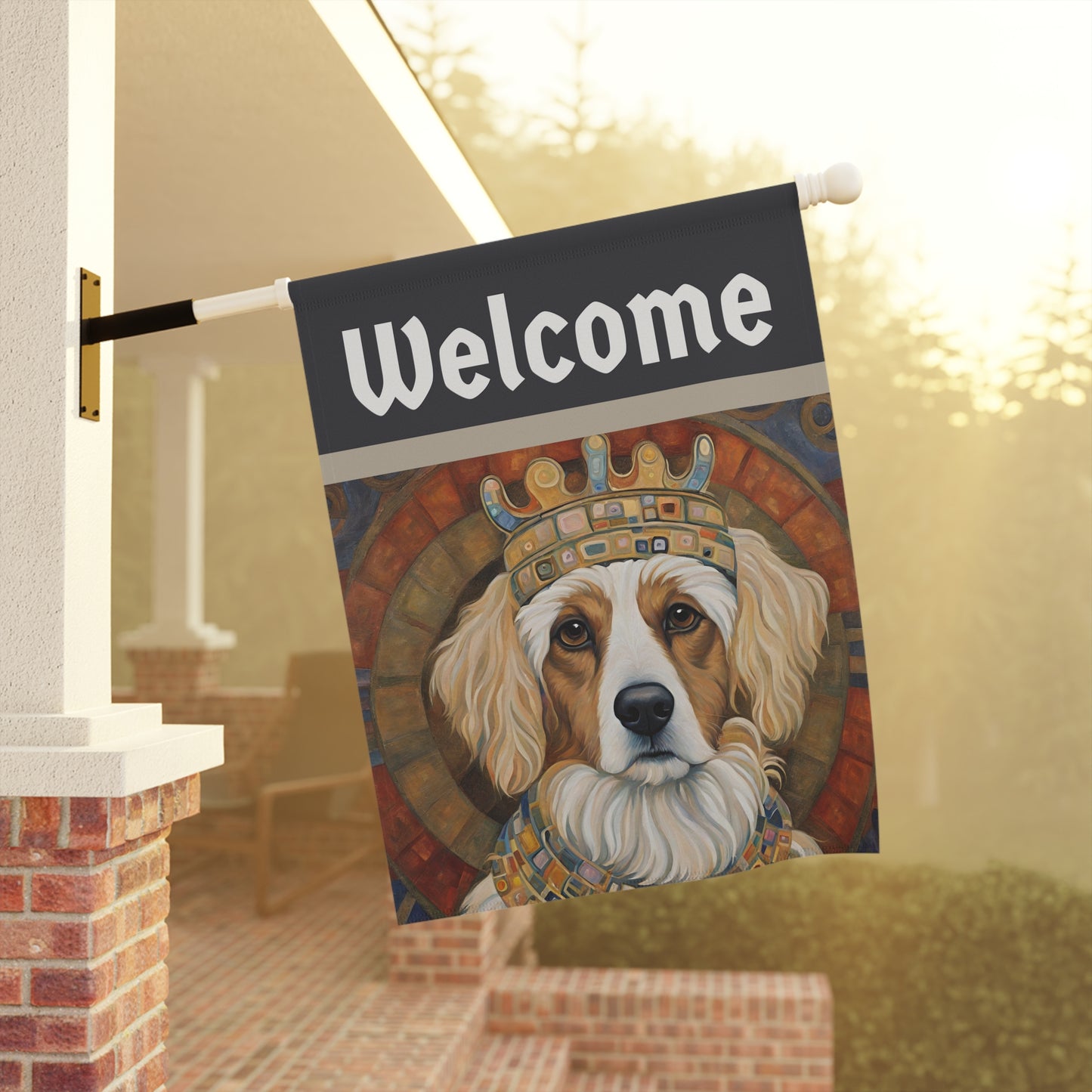 Fritz Welcome 2-Sided Garden & House Flag/Banner