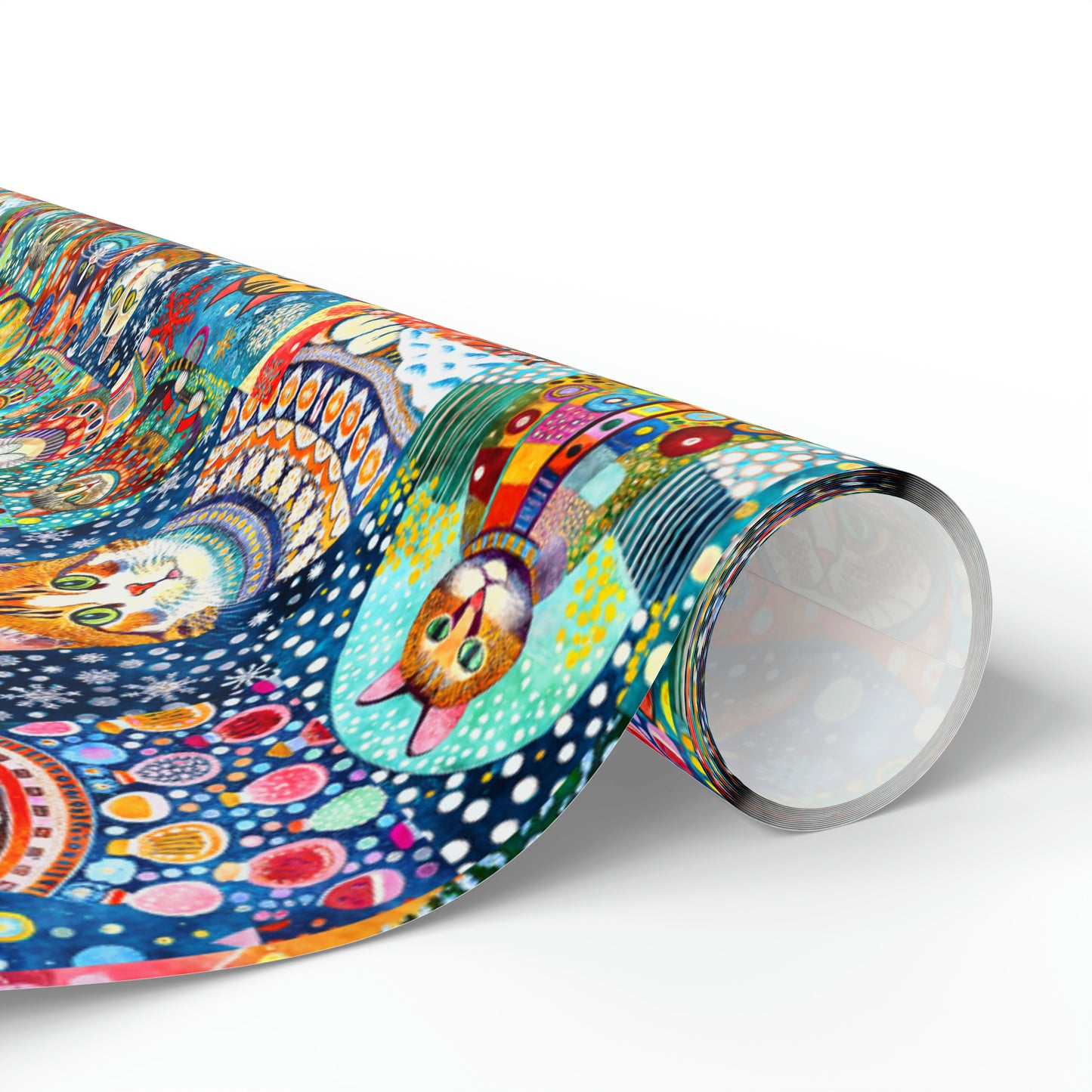 Funky Winter Cats Wrapping Papers