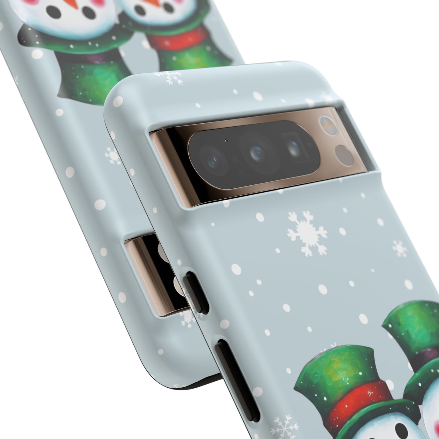 Snowman Couple iPhone Samsung Galaxy Google Pixel Tough Cases