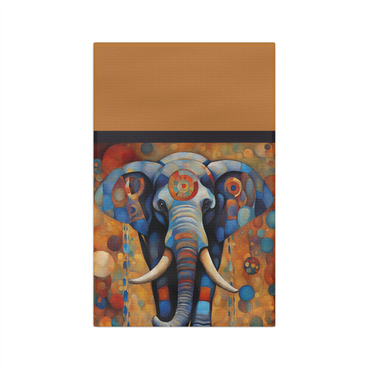 Elephant Hippie Microfiber Tea Towel