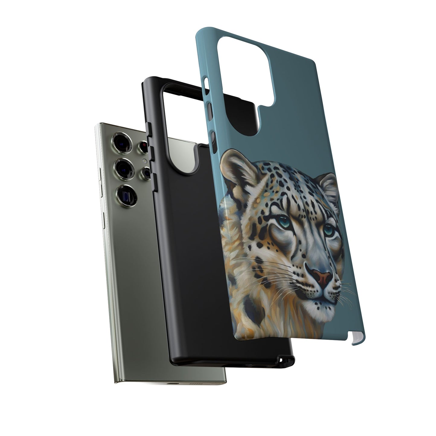 Snow Leopard iPhone Samsung Galaxy Google Pixel Tough Cases