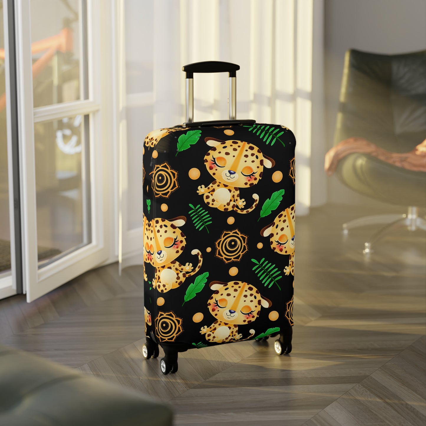 Zen Leopard Luggage Cover