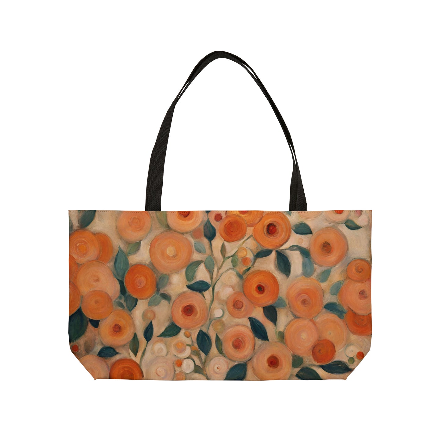 Citrus Floral Weekender Tote Bag