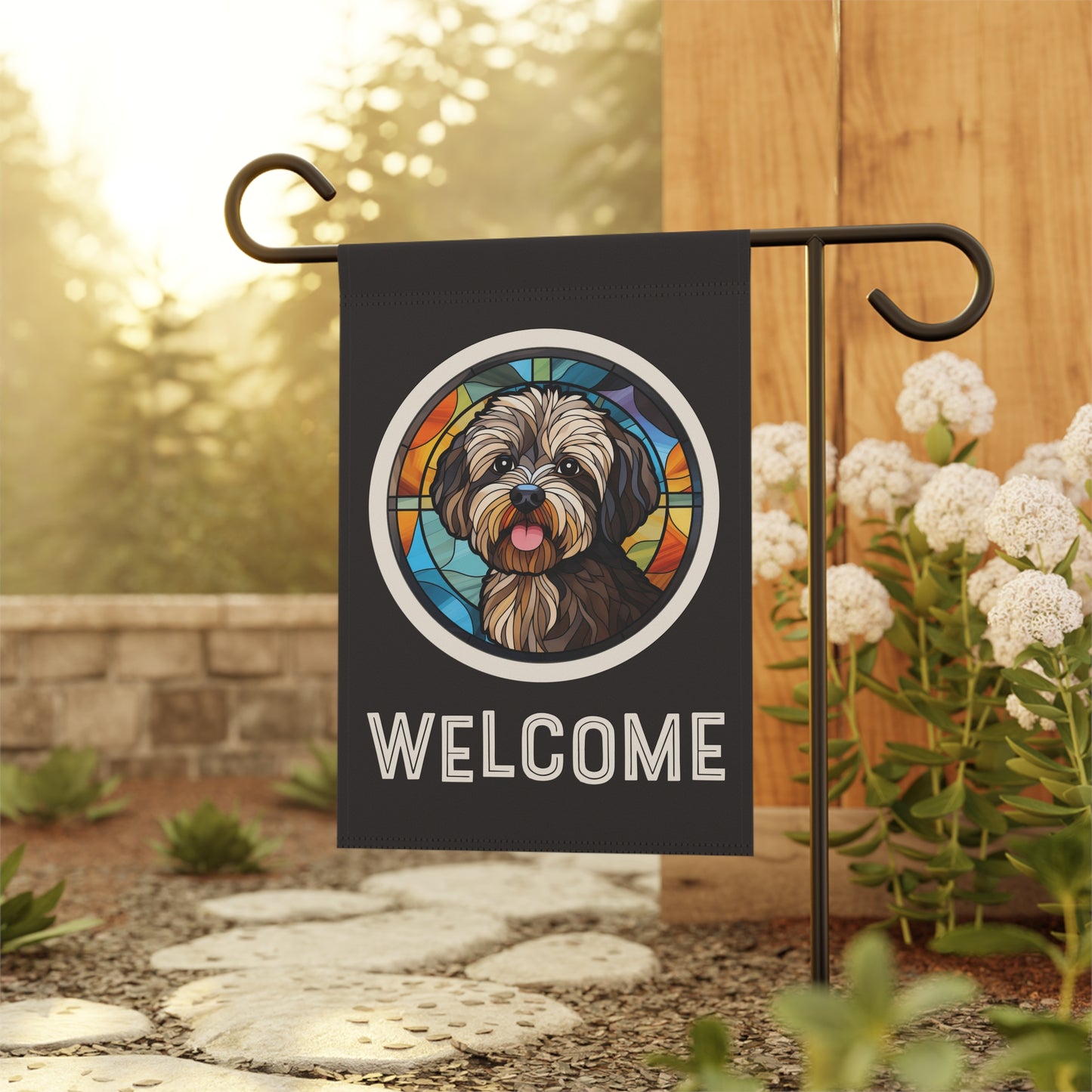 Havanese Welcome 2-Sided Garden & House Flag/Banner